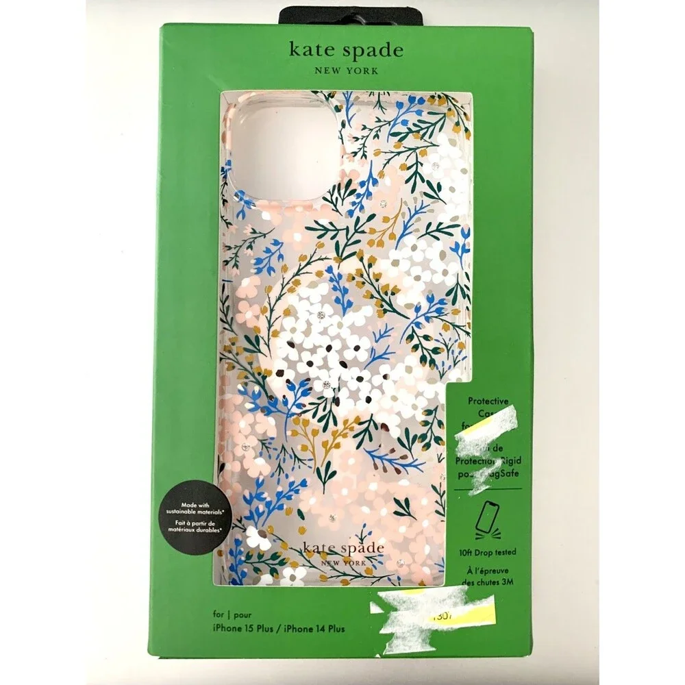 Kate Spade New York iPhone 15 Plus Case, Compatible with MagSafe - Multi Floral